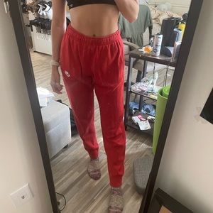 red nike sweatpants